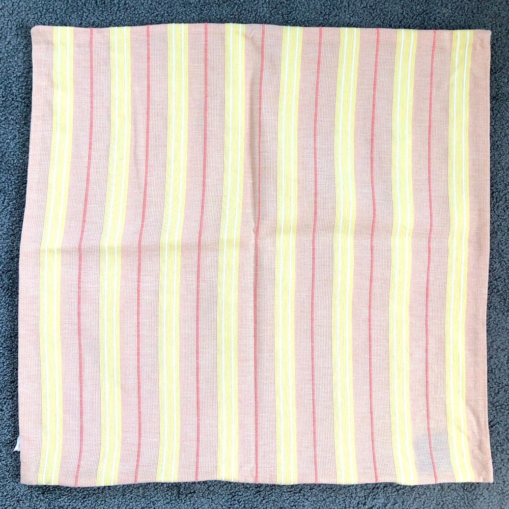 New Lauren Ralph Lauren green label stripes euro sham pillow cushion case 23”